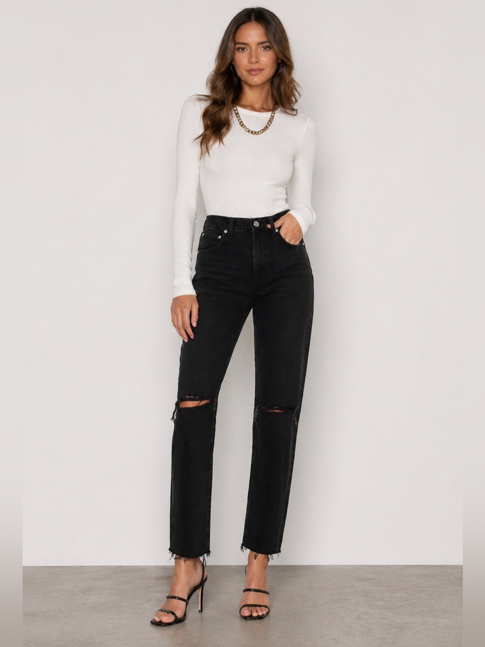 AGOLDE Cherie High Rise Straight Denim